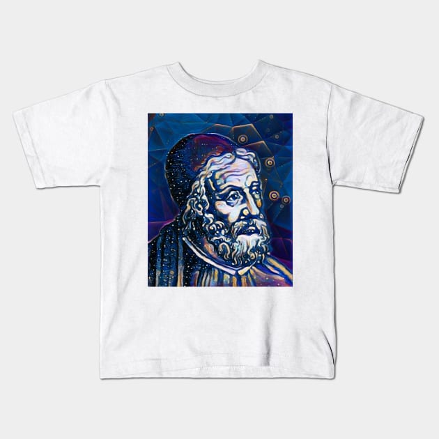 Al Tabari Dark Night Portrait | Al Tabari Artwork 5 Kids T-Shirt by JustLit